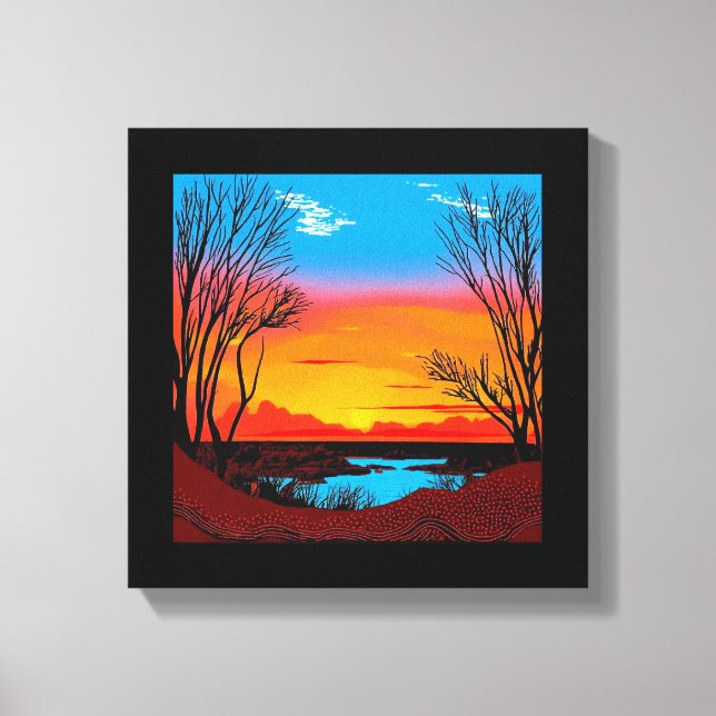 Toile Fond Abstrait de Désert #2 (Recto)