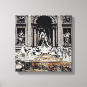 Toile Fontaine de TREVI, construite 1732-62