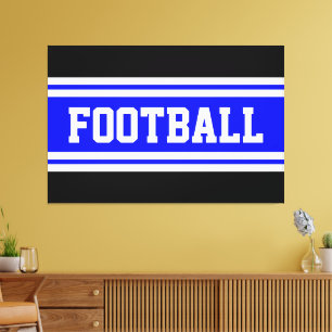 Toile FOOTBALL Bleu Bleu Bleu Noir Bleu Bleu Bleu Bleu B