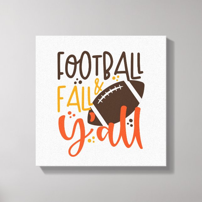 Toile Football Fall & Y'all (Recto)