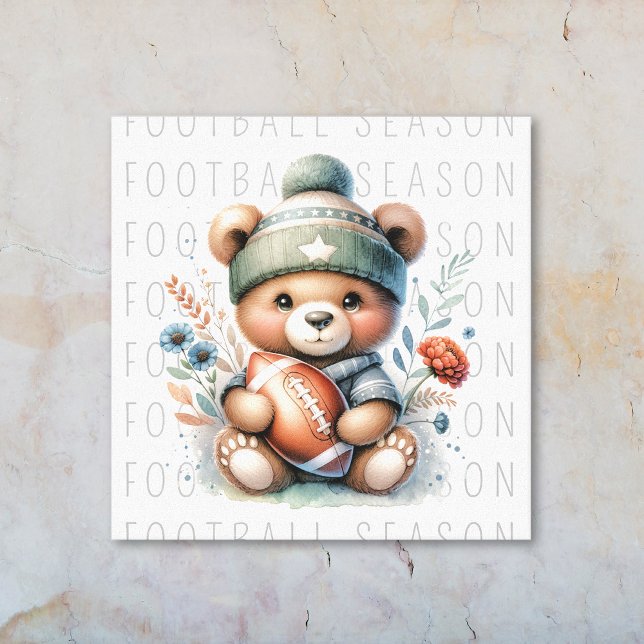 Toile Football personnalisé (Cute Personalized Football Canvas Print)