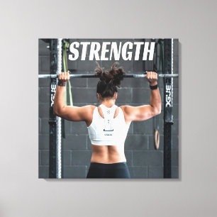 Toile Force Fittness Femmes Muscle Worout Motivationnel