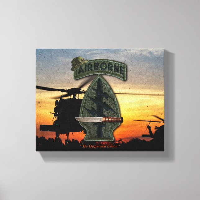 Toile Forces spéciales d'opérations spéciales du Sfg Gre (Recto)