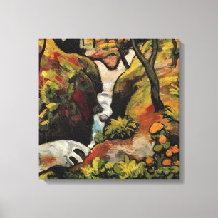 Toile Forest Brook par August Macke Expressionnisme Vint