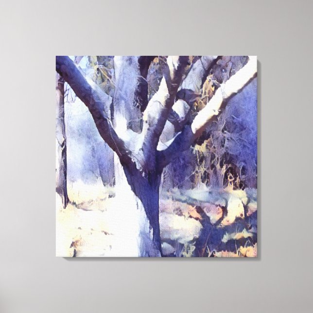Toile Forêt bleue (Recto)