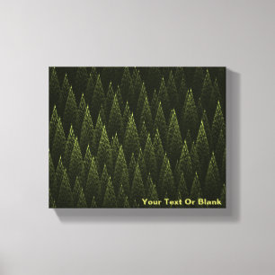 Toile Forêt de conifères fractale