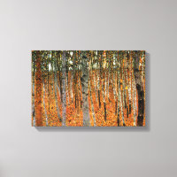 Forêt de hêtre par Gustav Klimt panneau double
