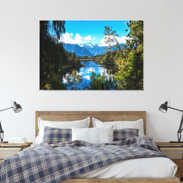 Toile Forêt de l'Everest avec un magnifique ciel élégant (Insitu(Chambre))