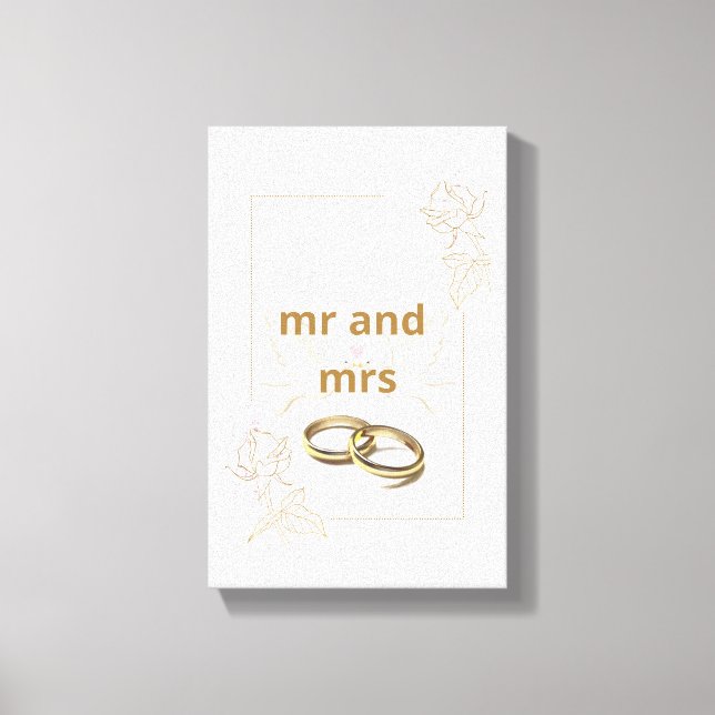 Toile Forever Commence aujourd'hui - Art Mur Mariage (Recto)