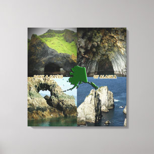 Toile Formations et grottes rocheuses en Alaska Collage