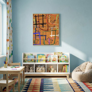 Toile Formes d'art géométrique minimaliste moderne étiré