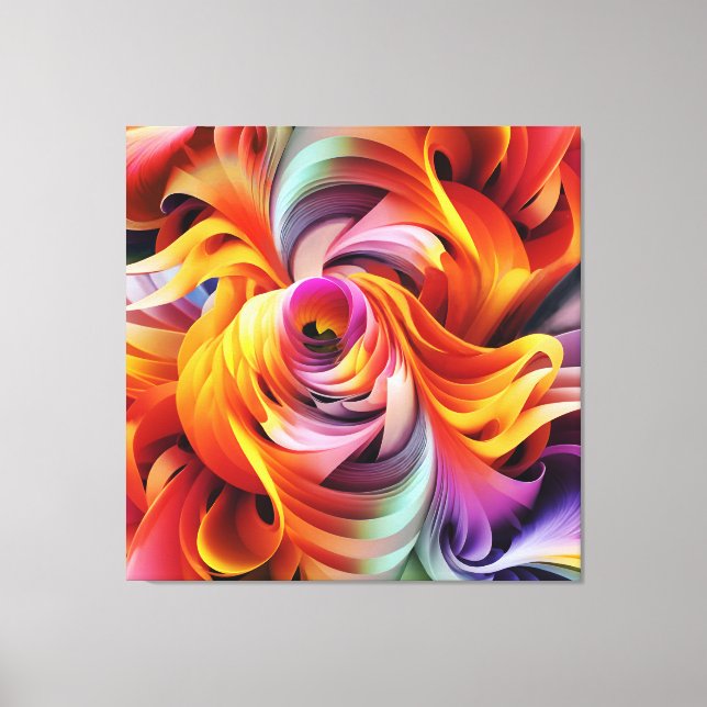 Toile Formes de torsion Abstraites (Recto)