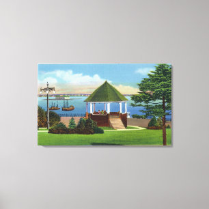 Toile Fort Allen Park Vue de Casco Bay