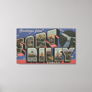 Toile Fort Riley, le Kansas - grandes scènes de lettre