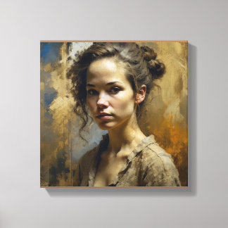 Toile Forte jeune femme indépendante : La beauté captiva