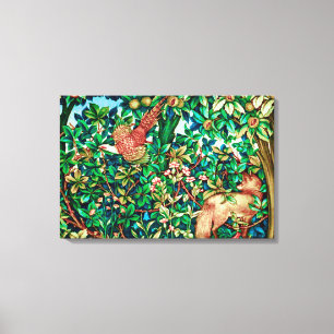 Toile Fox de William Morris et copie de tapisserie de
