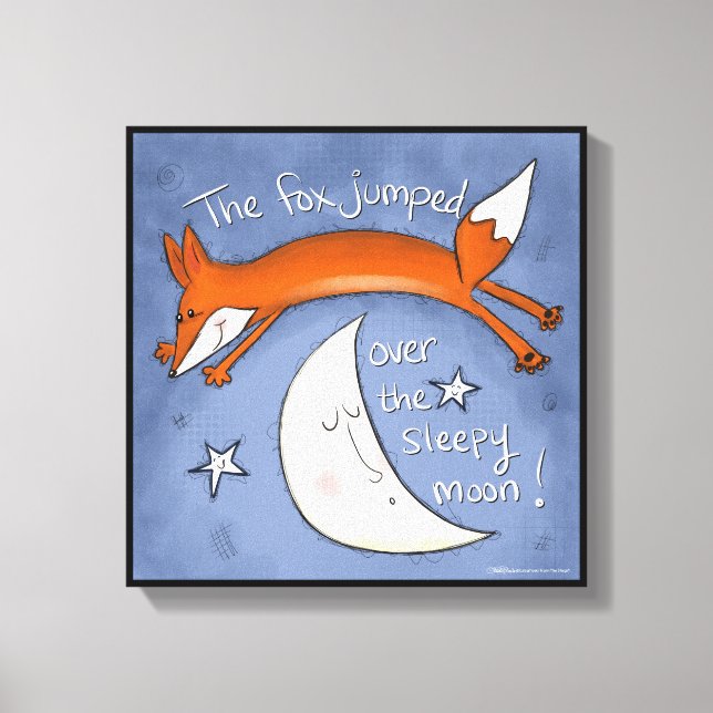 Toile Fox frappe sur la lune (Recto)