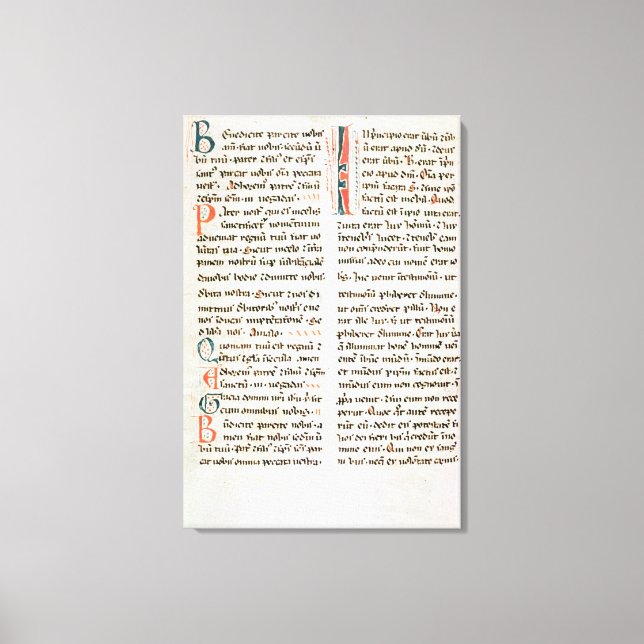 Toile Fragment d'un manuscrit cathare (Recto)