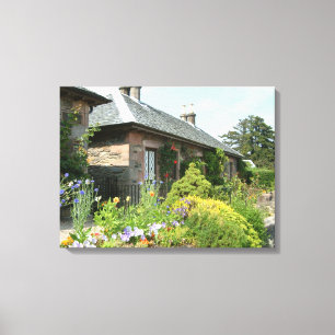 Toile Français Cottage II avec Flower Garden Photographi