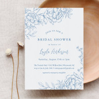 TOILE FRANÇAIS Invitation de douche nuptiale