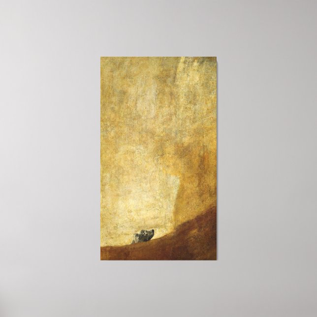 Toile Francisco Goya - Le chien (Recto)