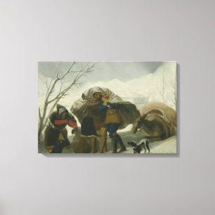 Toile Francisco Goya - Scène hivernale