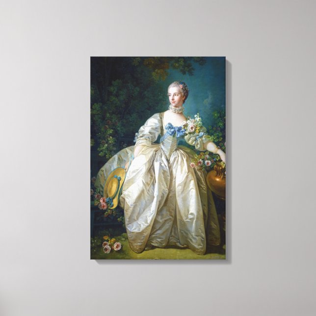 Toile FRANCOIS BOUCHER - MADAME BERGERET portrait art (Recto)