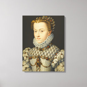 Toile Francois Clouet - Elisabeth d'Autriche