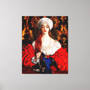 TOILE FRANK CADOGAN COWPER - L'OISEAU BLEU - 1918 -