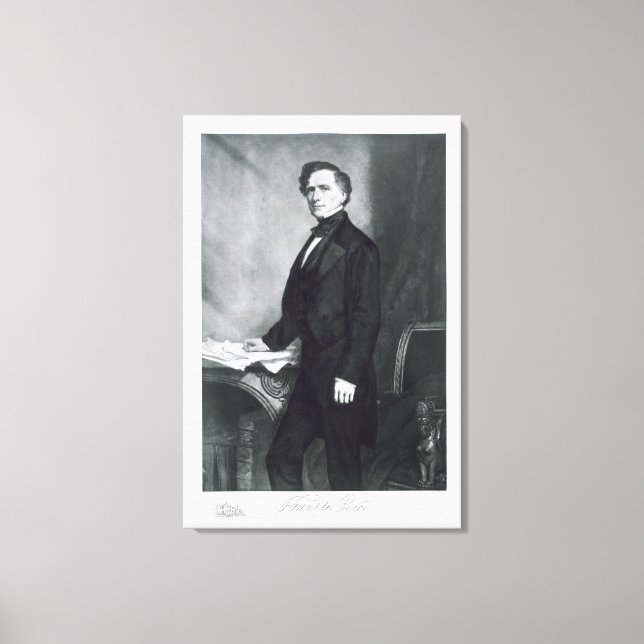 Toile Franklin Pierce, 14e président des États-Unis (Recto)