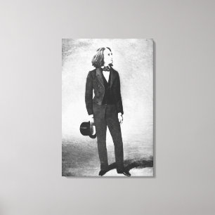 Toile Franz Liszt (1811-86) 1856 (litho) (photo de b/w)