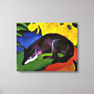 Toile Franz Marc - Renard bleu,