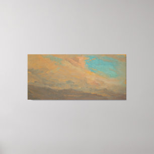 Toile Frederic Edwin Church - Ciel nuageux sur les monta