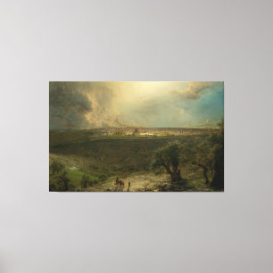 Toile Frédéric Edwin Church - Jérusalem depuis le mont o