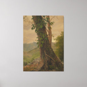 Toile Frederic Edwin Church - Tronc d'arbre