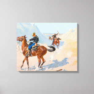 Toile Frederic Remington - The Advance-Guard ou The Mil