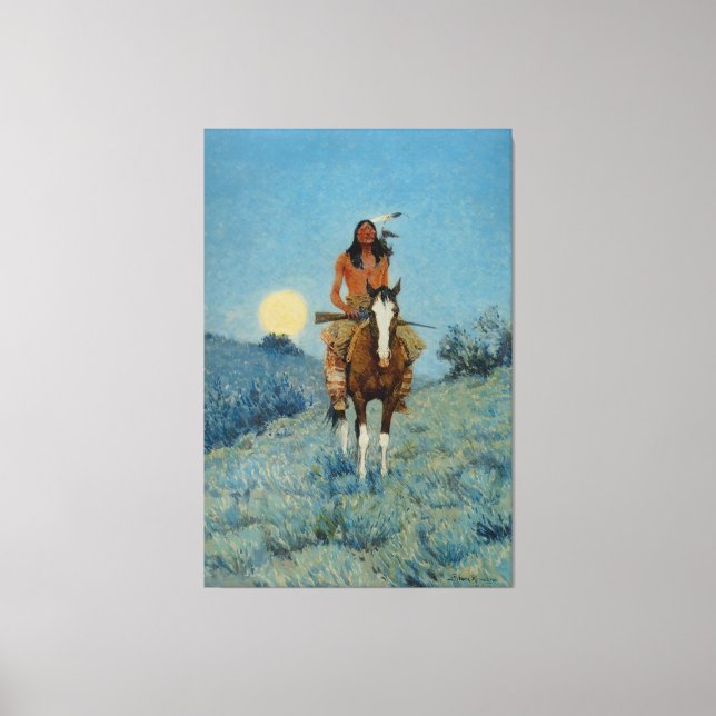 Toile Frederic Remington's The Outlier 1909 (Recto)