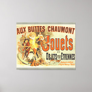 Toile French Toy Joets Amis Poster vintage