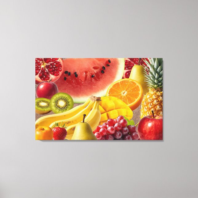 Toile Fresh Fruits Canvas Wall Art (Recto)