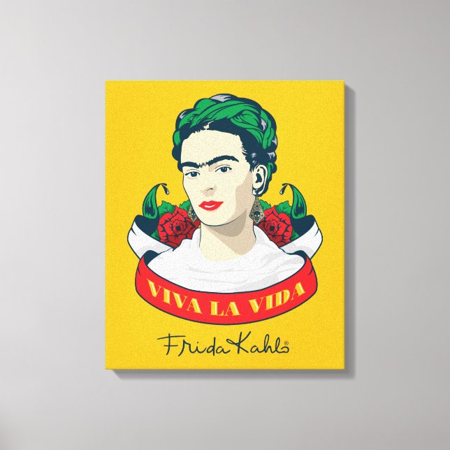 Toile Frida Kahlo | Viva la Vida (Recto)