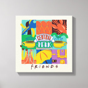 Toile FRIENDS™ Central Perk Graphique Vibrant
