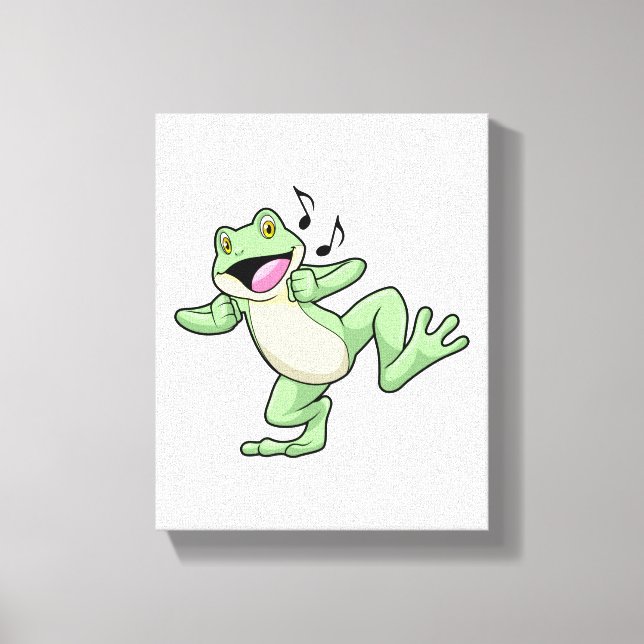 Toile Frog Music Dance (Recto)