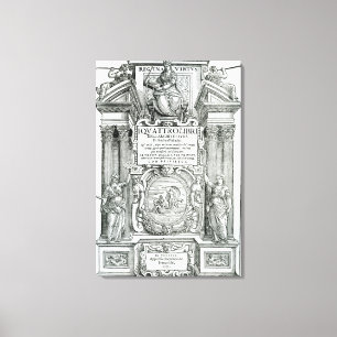 Toile Frontispice 'au dell'architettura de libri de