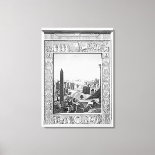 Toile Frontispice au volume 1 de la description de ` du