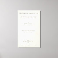 Frontispiece à "Alice à travers le regard"