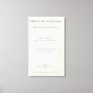 Toile Frontispiece à "Alice à travers le regard"
