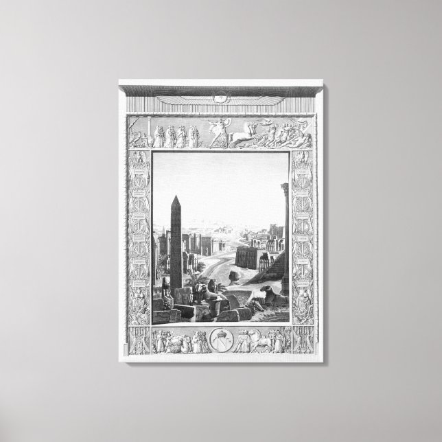 Toile Frontispiece au volume 1 de la "Description de l'E (Recto)