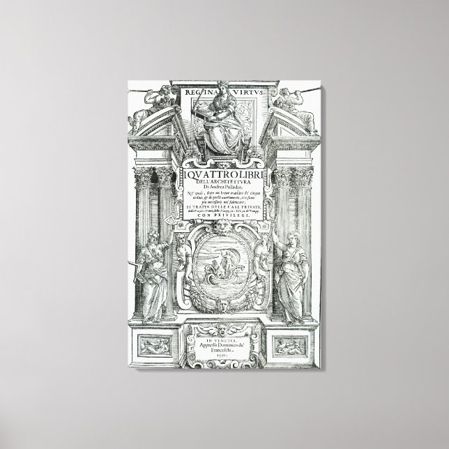 Toile Frontispiece to 'Quattro libri dell'architettura' (Recto)