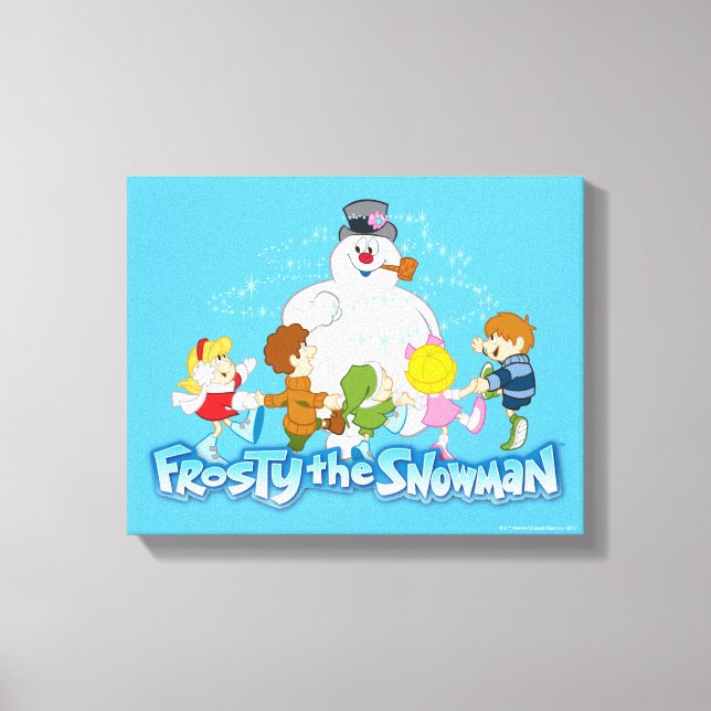 Toile Frosty the Snowman™ | Frosty & Enfants Jouer (Recto)