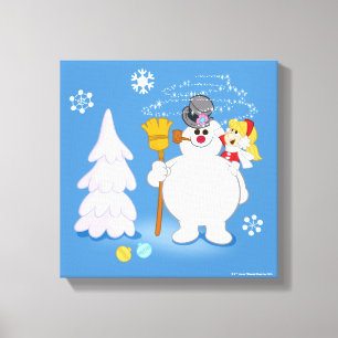Toile Frosty the Snowman™   Frosty & Karen Winter Fun